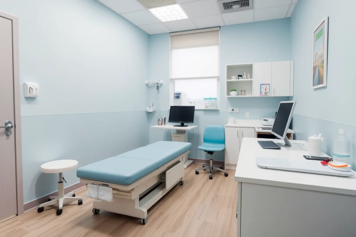 Ruhiges, modernes Sprechzimmer